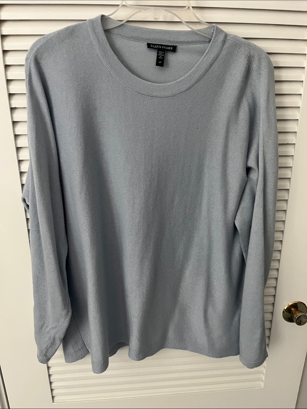 Eileen Fisher Light Blue women’s tunic sweater